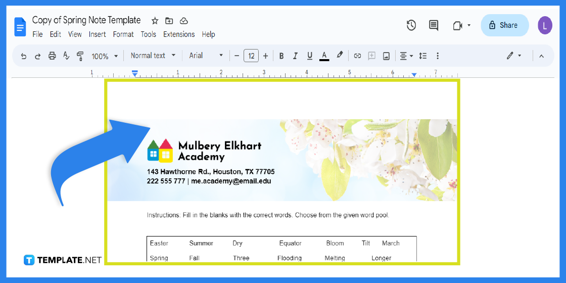 How To Make Create Spring Note In Google Docs Template Example 2023