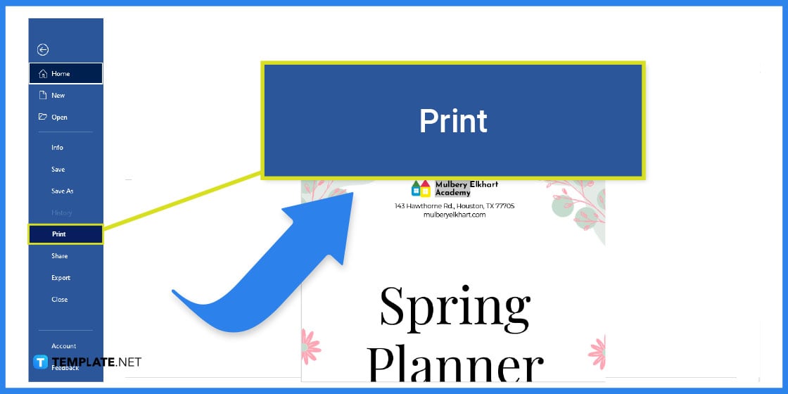 comment créer un planificateur de printemps dans l'exemple de modèle Microsoft Word 2023 étape 10
