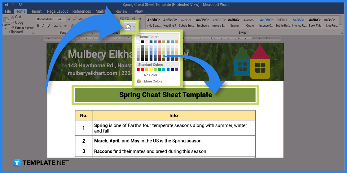 how to make spring cheatsheet in microsoft word template example 2023 step