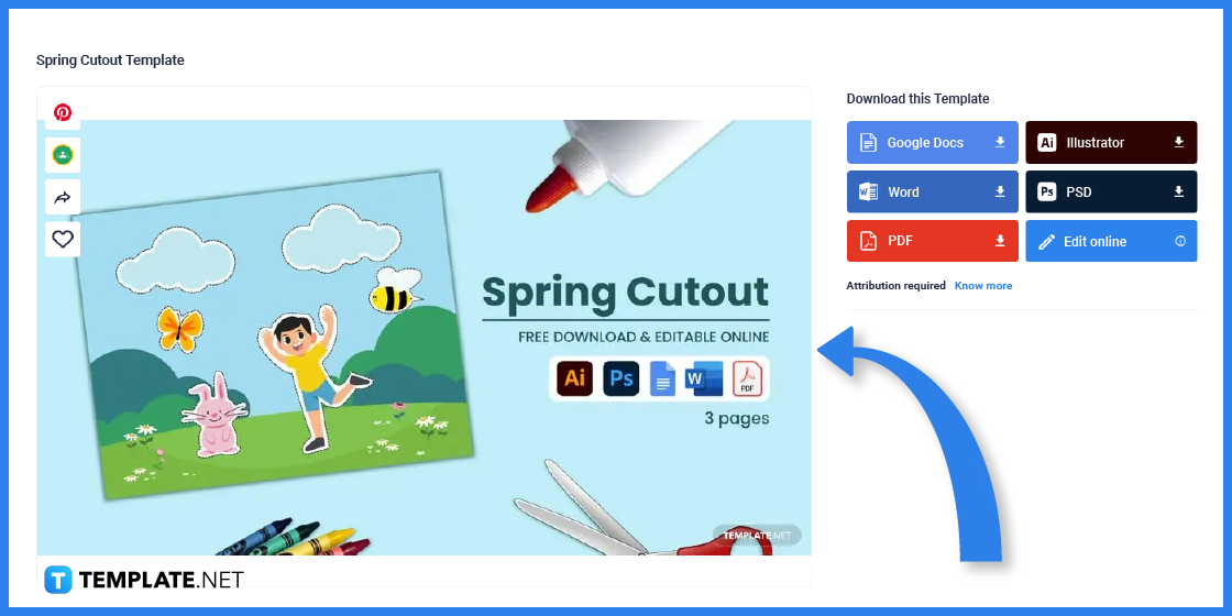 how to make spring cutout in google docs template example 2023 step