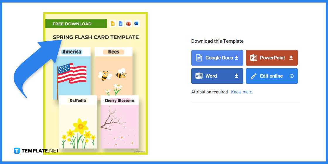 how to make spring flash card in google docs template example 2023 step