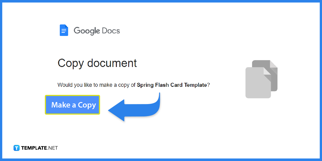 how to make spring flash card in google docs template example 2023 step