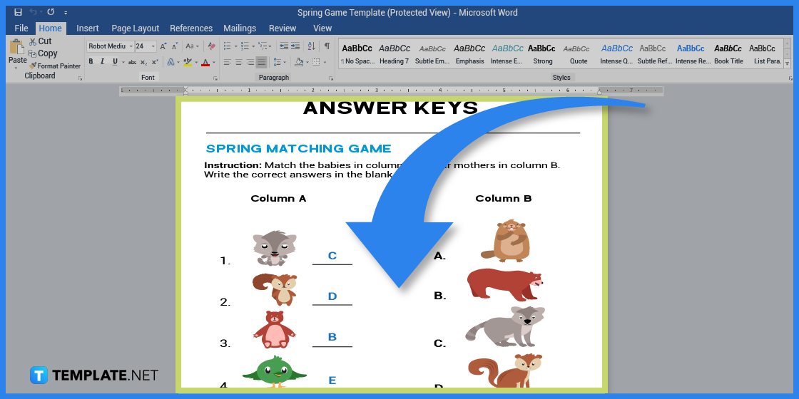 how to make spring game in microsoft word template example 2023 step