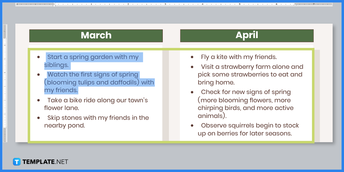 how to make spring goals in microsoft word template example 2023 step