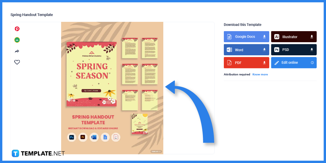 how to make spring handout in google docs template example 2023 step