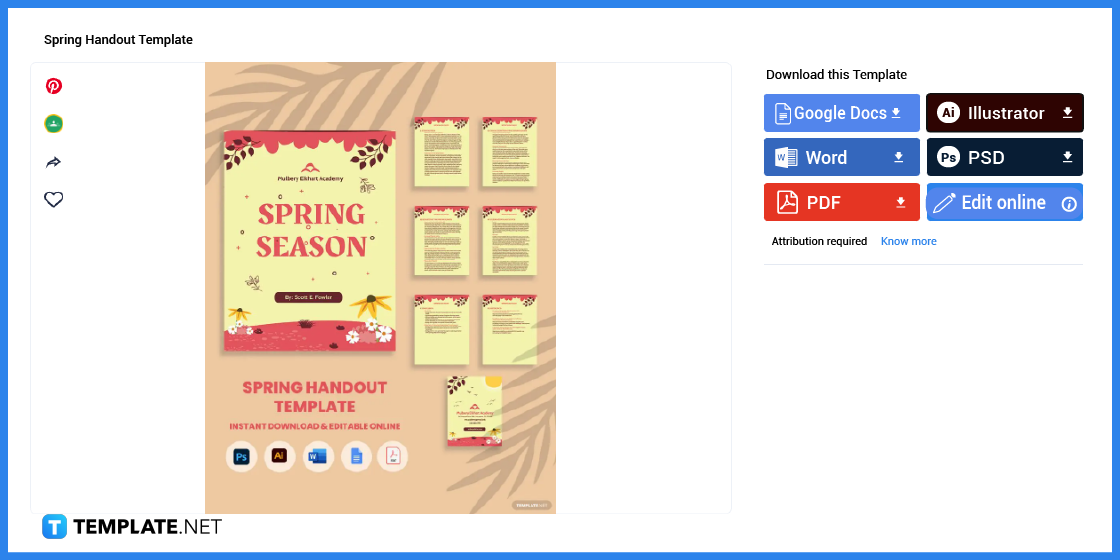 how to make spring handout in microsoft word template example 2023 step