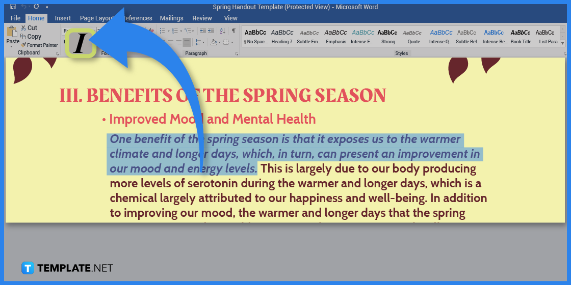 how to make spring handout in microsoft word template example 2023 step