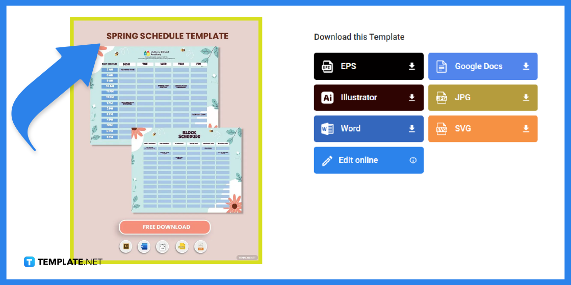 how to make spring schedule in google docs template example 2023 step