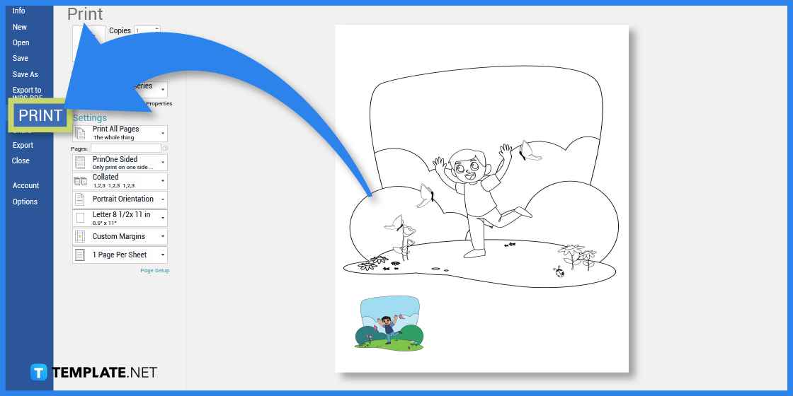 how to make a spring coloring page in microsoft word template example 2023 step
