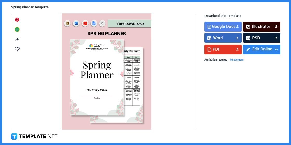 comment faire un planificateur de printemps dans l'exemple de modèle google docs 2023 étape