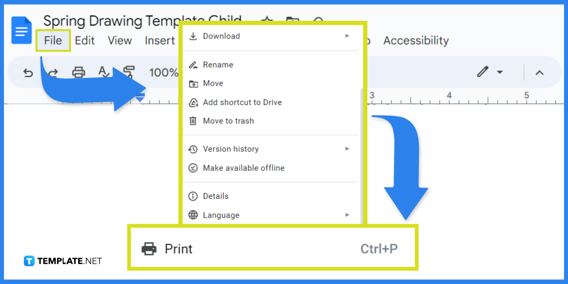 how to create a spring drawing in google docs template example 2023 step