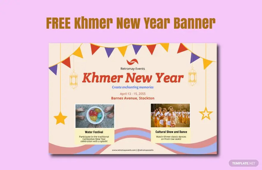khmer new year banner ideas and examples