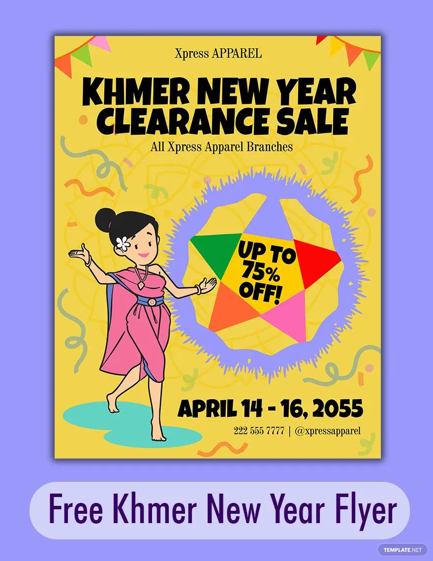 khmer new year flyer ideas and examples
