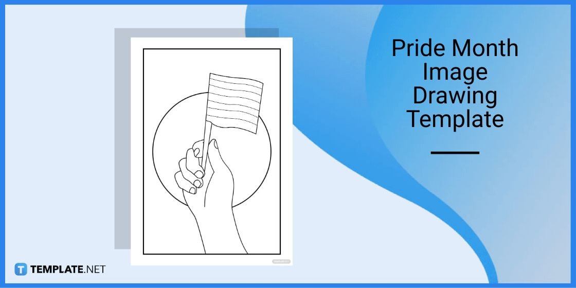 pride month image drawing template