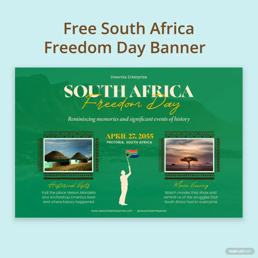south africa freedom day banner ideas and examples