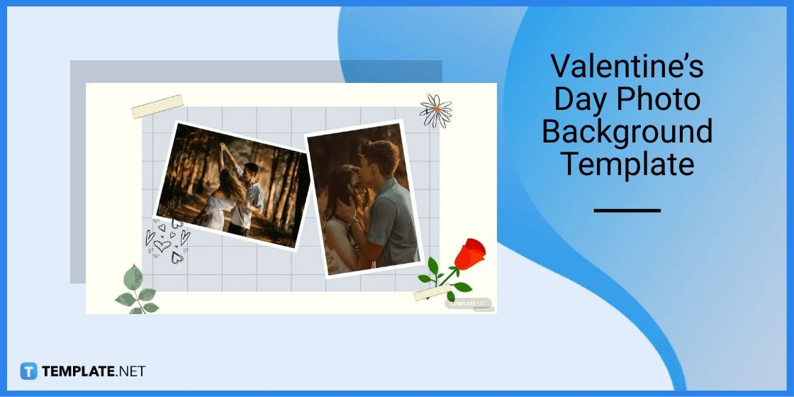 valentine’s day photo background template