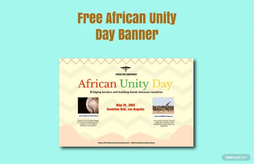african unity day banner ideas and examples
