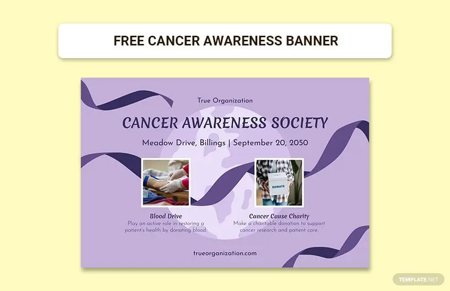 cancer awareness banner ideas and examples