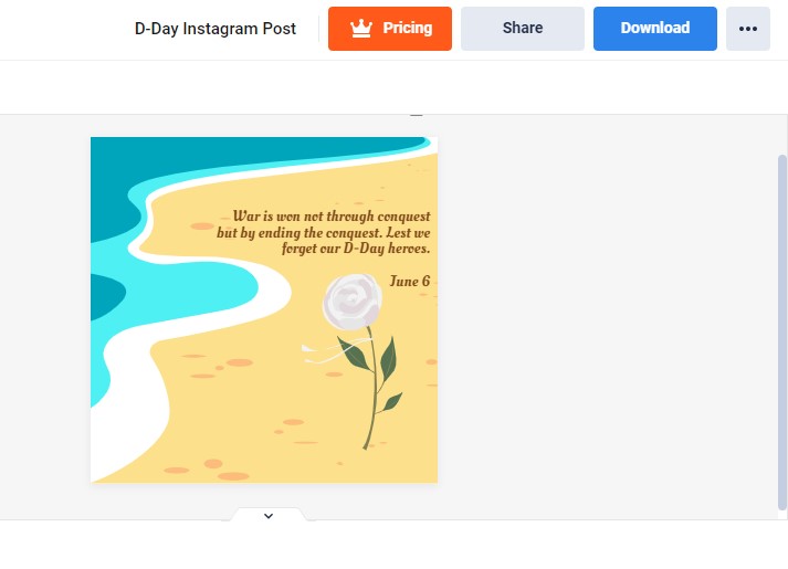 download your d day instagram post image