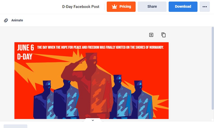 download your custom d day facebook post image
