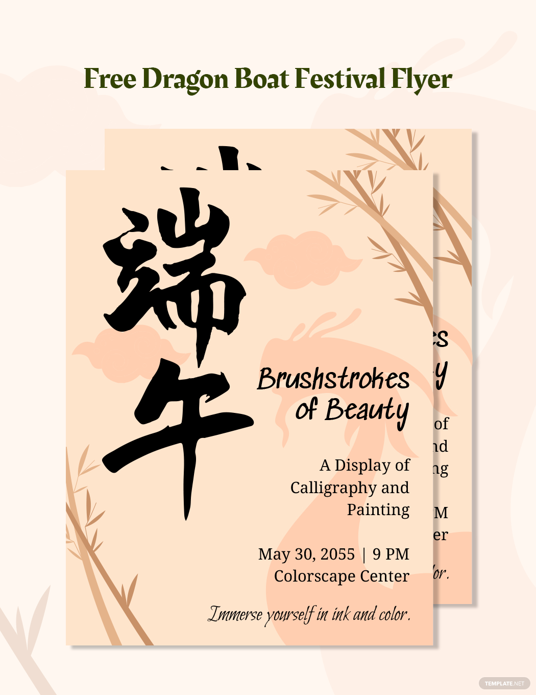 dragon boat festival flyer ideas and examples