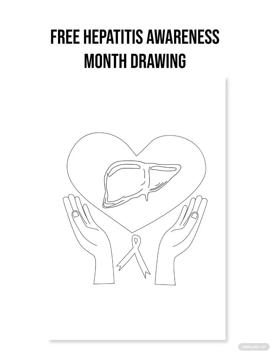 hepatitis awareness month drawing ideas examples