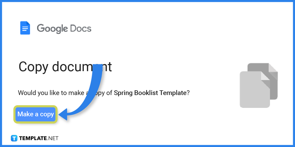 comment créer une liste de livres de printemps dans l'exemple de modèle google docs 2023 étape