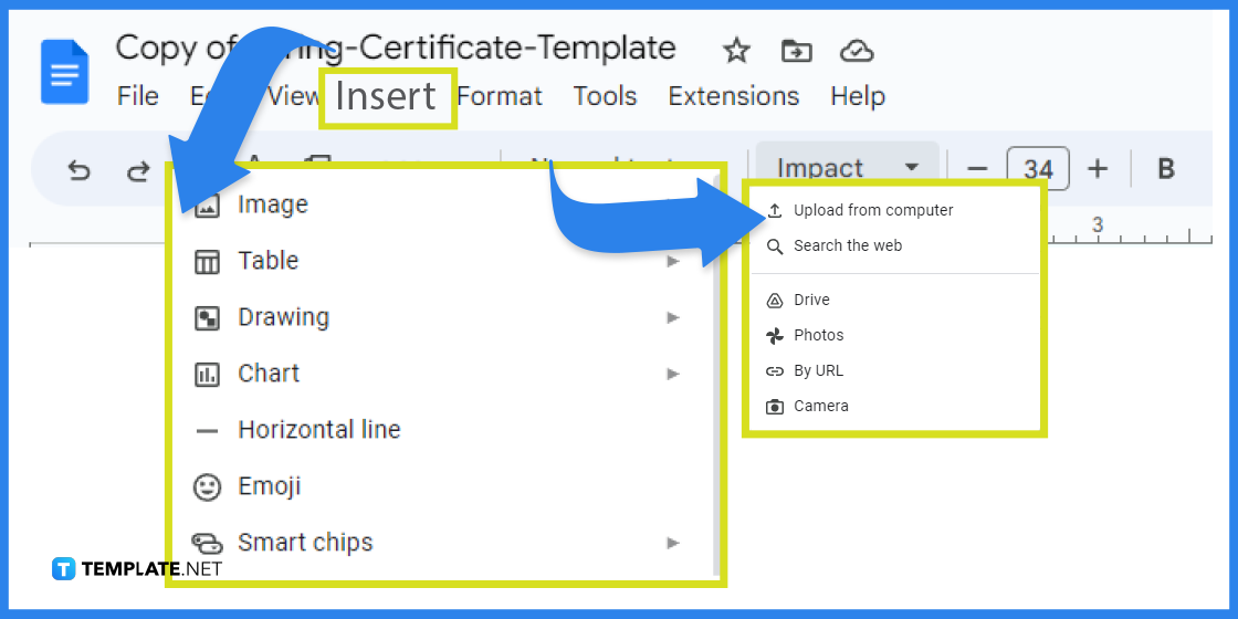 how to create spring certificate in google docs template example 2023 step