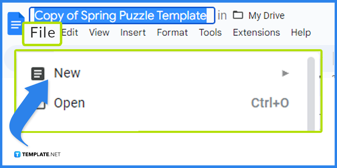 comment créer un puzzle de printemps dans l'exemple de modèle google docs 2023 étape