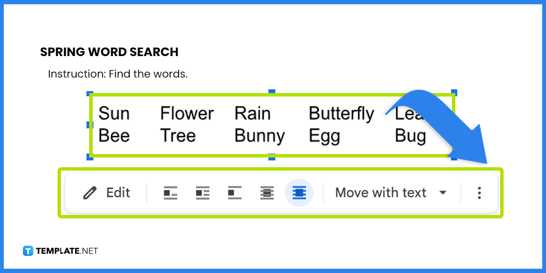 comment créer un puzzle de printemps dans l'exemple de modèle google docs 2023 étape