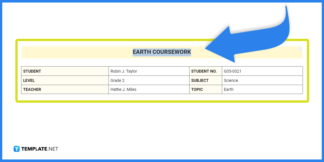 how to make earth coursework in google docs template example 2023 step