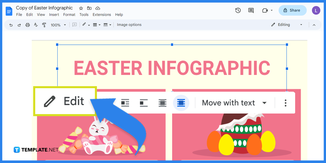how to make easter infographic in google docs template example 2023 step