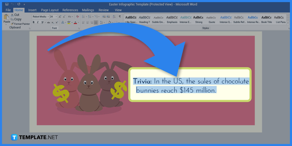 how to make easter infographic in microsoft word template example 2023 step