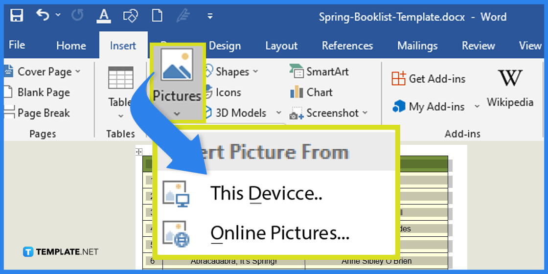 how to make spring booklist in microsoft word template example 2023 step