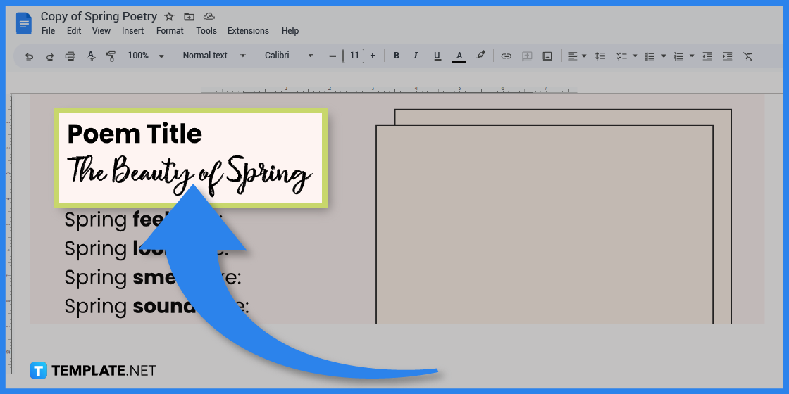 how to make spring poem in google docs template example 2023 step