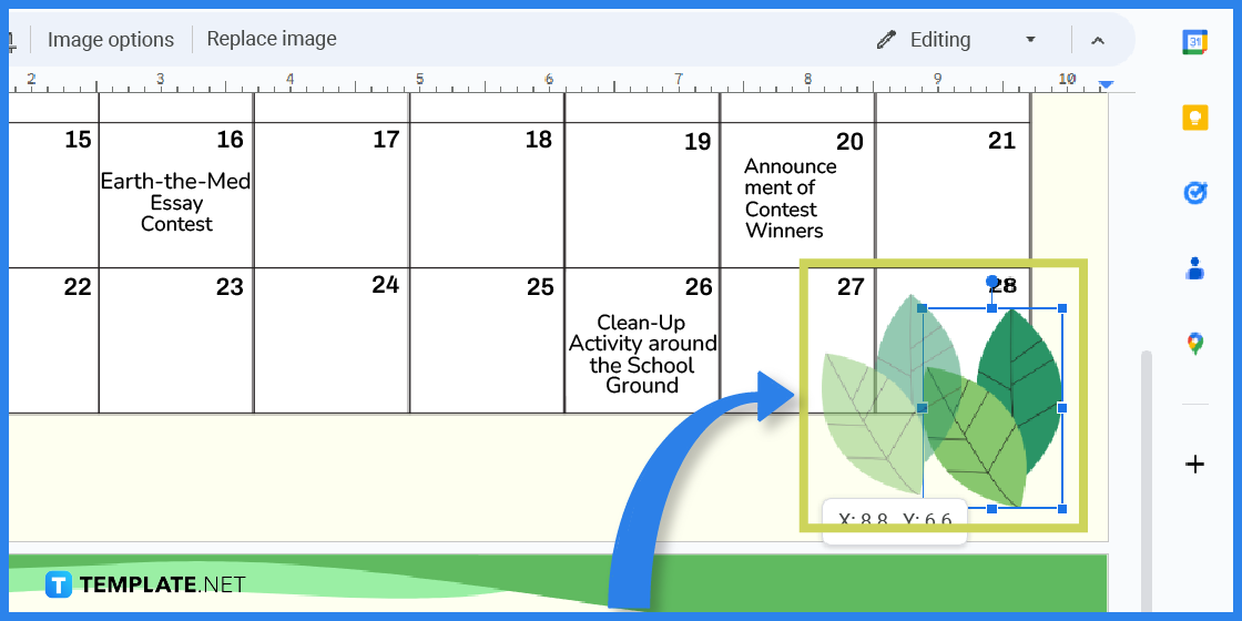 comment créer un calendrier terrestre dans l'exemple de modèle google docs 2023 étape