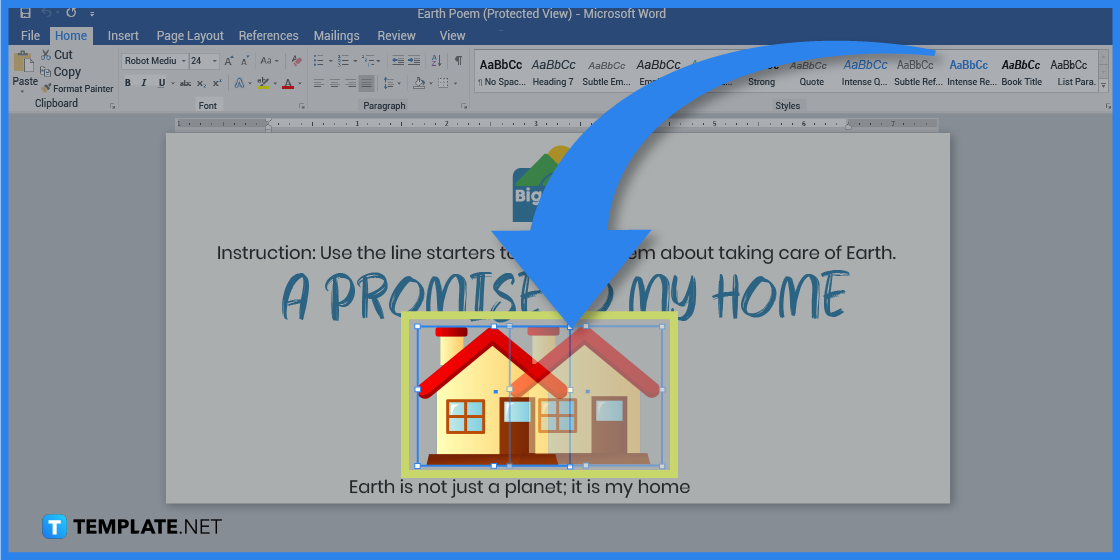 how to create earth poem in microsoft word template example 2023 step