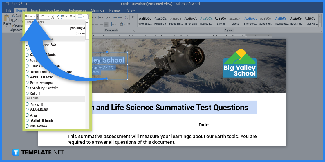 how to create earth questions in microsoft word template example 2023 step