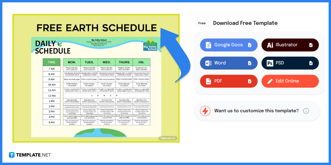 how to create earth schedule in microsoft word template example 2023 step
