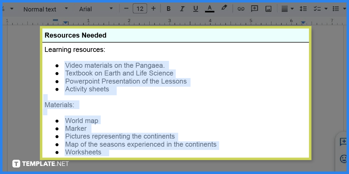how to create an earth lesson in google docs template example 2023 step 10