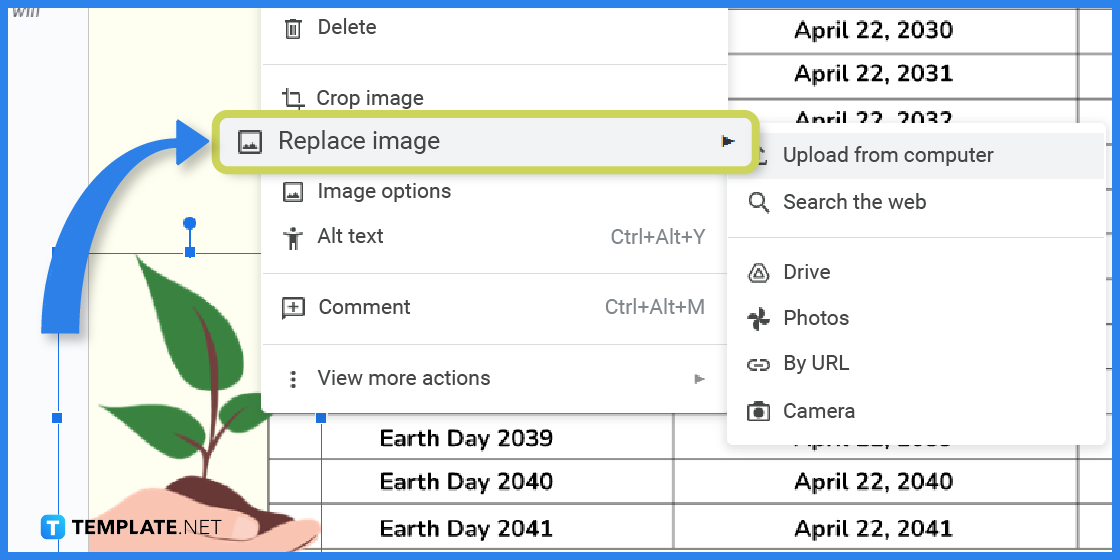 how to make earth calendar in google docs template example 2023 step