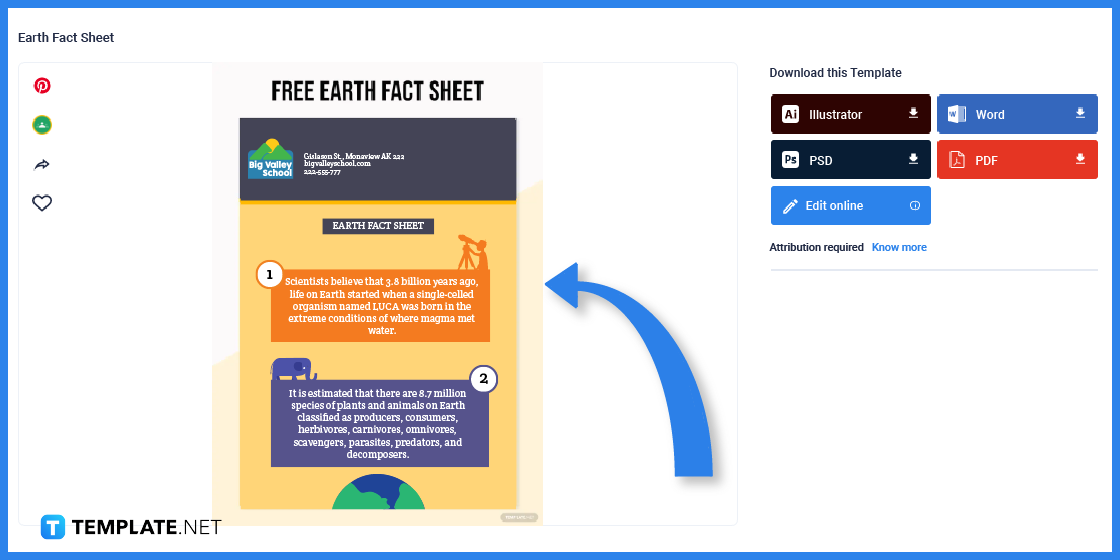 how to make earth fact sheet in microsoft word template example 2023 step