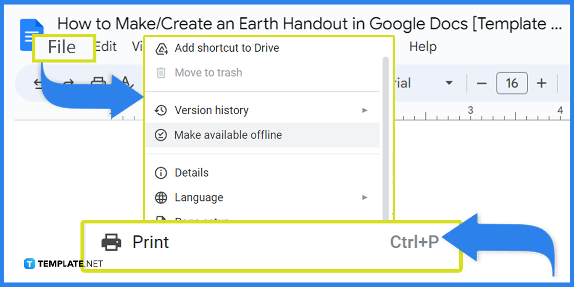 how to make an earth handout in google docs template example 2023 step