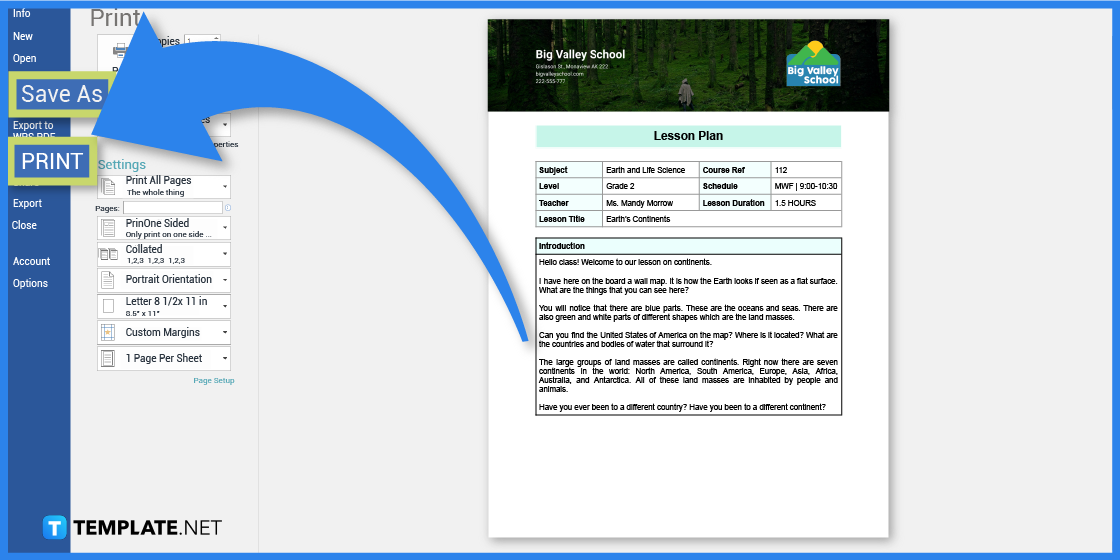 how to make an earth lesson in microsoft word template example 2023 step