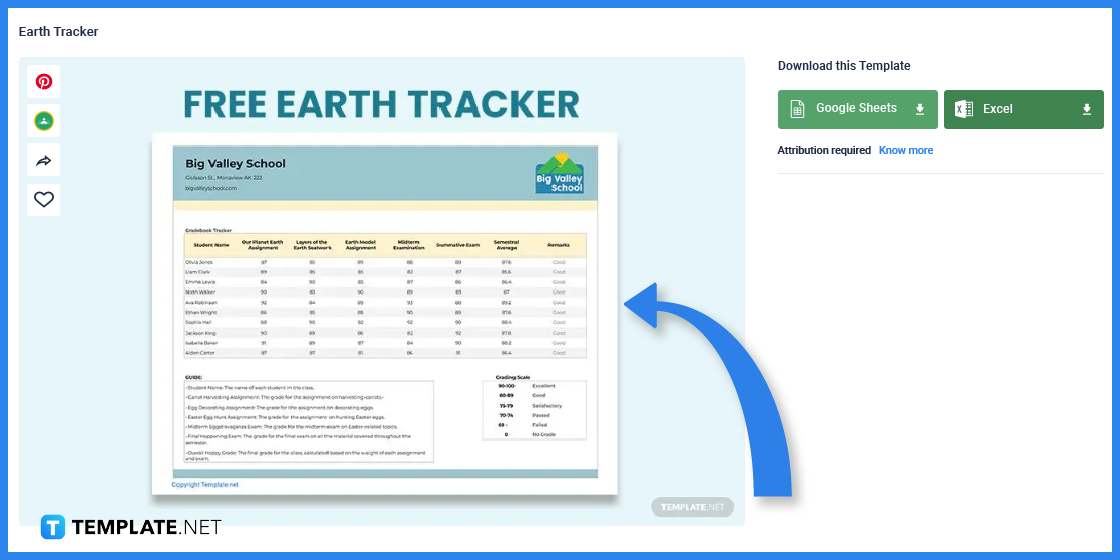 comment faire un suivi de la terre dans l'exemple de modèle Microsoft Excel 2023 étape