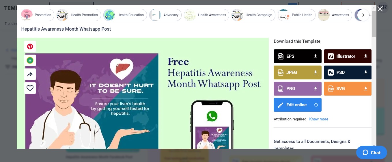 select the hepatitis awareness month whatsapp post template