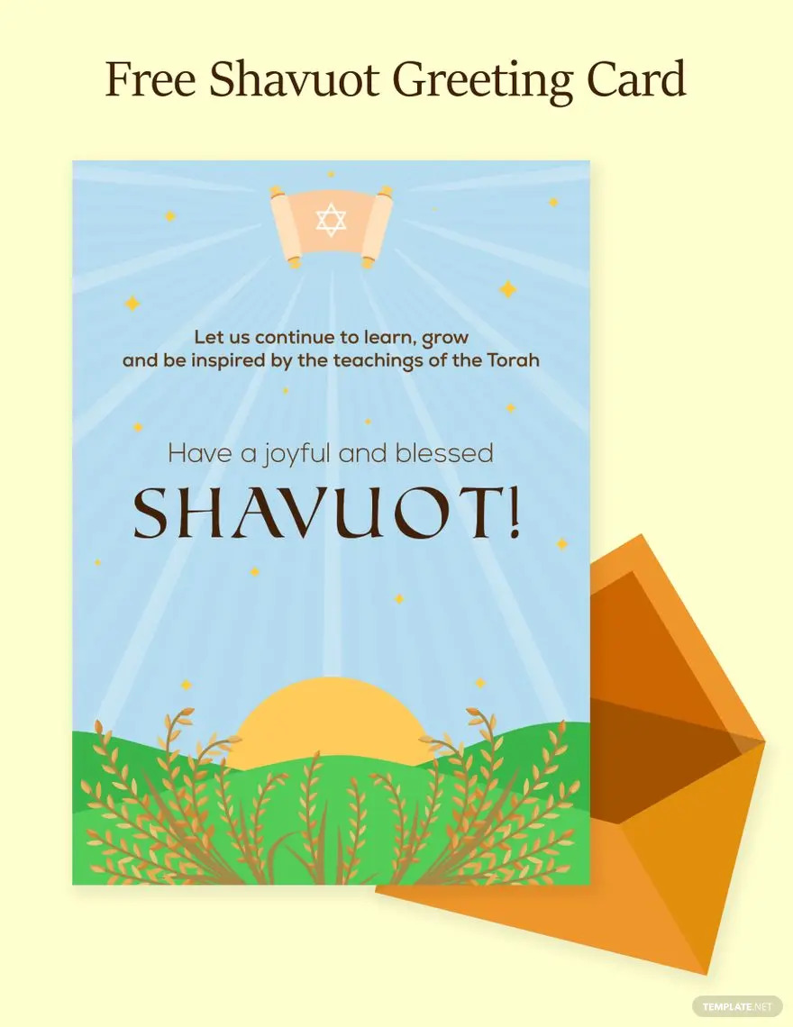 shavuot greeting card ideas examples