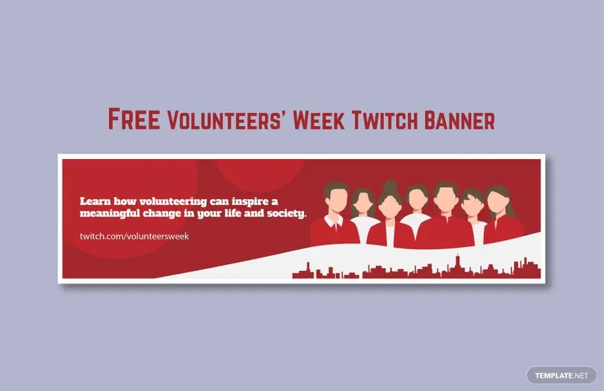 volunteers week twitch banner ideas and examples