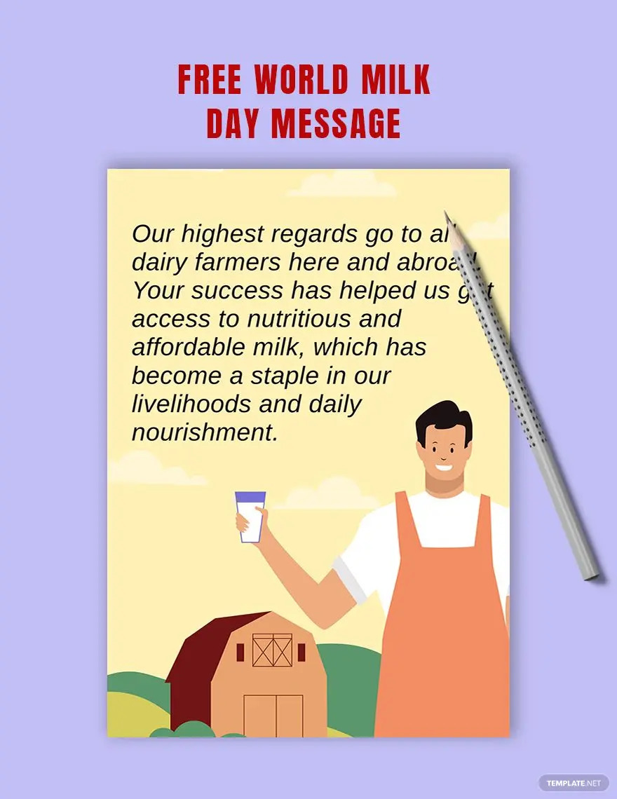 idées et exemples de messages pour la journée mondiale du lait