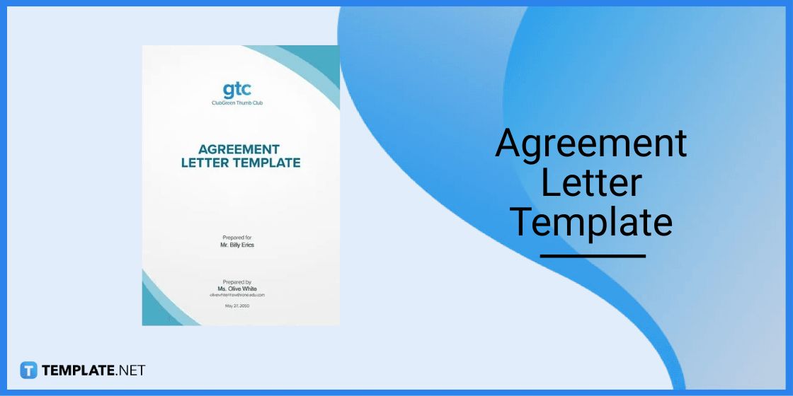 agreement letter template